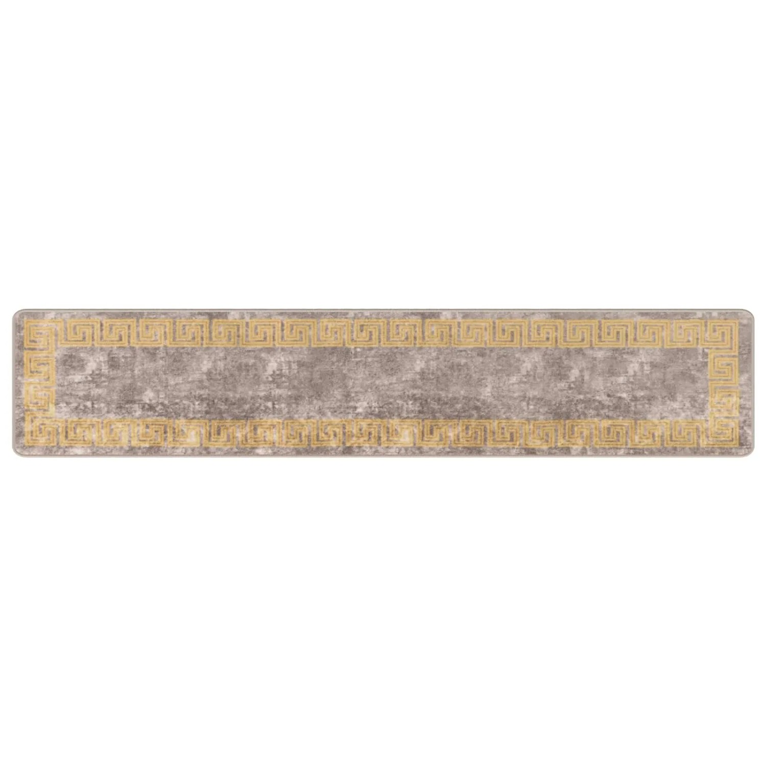 vidaXL Teppichläufer MARSA Grau 50 x 250 cm Polyester und PVC 42023347