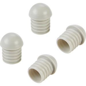 Fußkappen für Relaxsessel Tillatoba, 30x30mm, aus Kunststoff, 4er-Set.