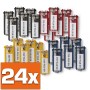 Durable Schlüsselanhänger Key Clip, 24er-Set, farbig sortiert (schwarz, blau, rot, gelb).