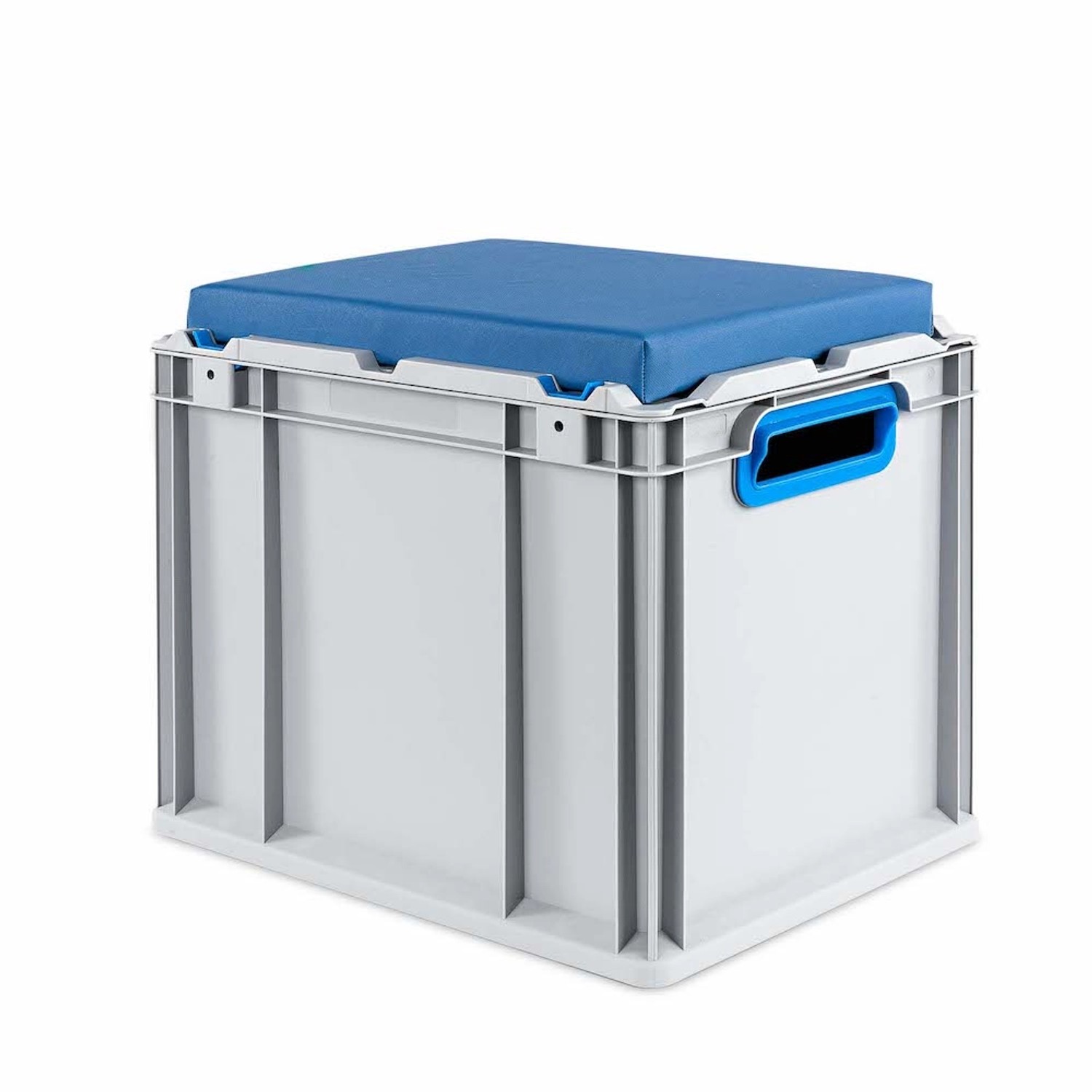 Eurobox NextGen Seat Box Blau HxBxT 36,5 x 30 x 40 cm 30 Liter Griffe Offen Eurobehälter Sitzbox Transportbox Transportb...