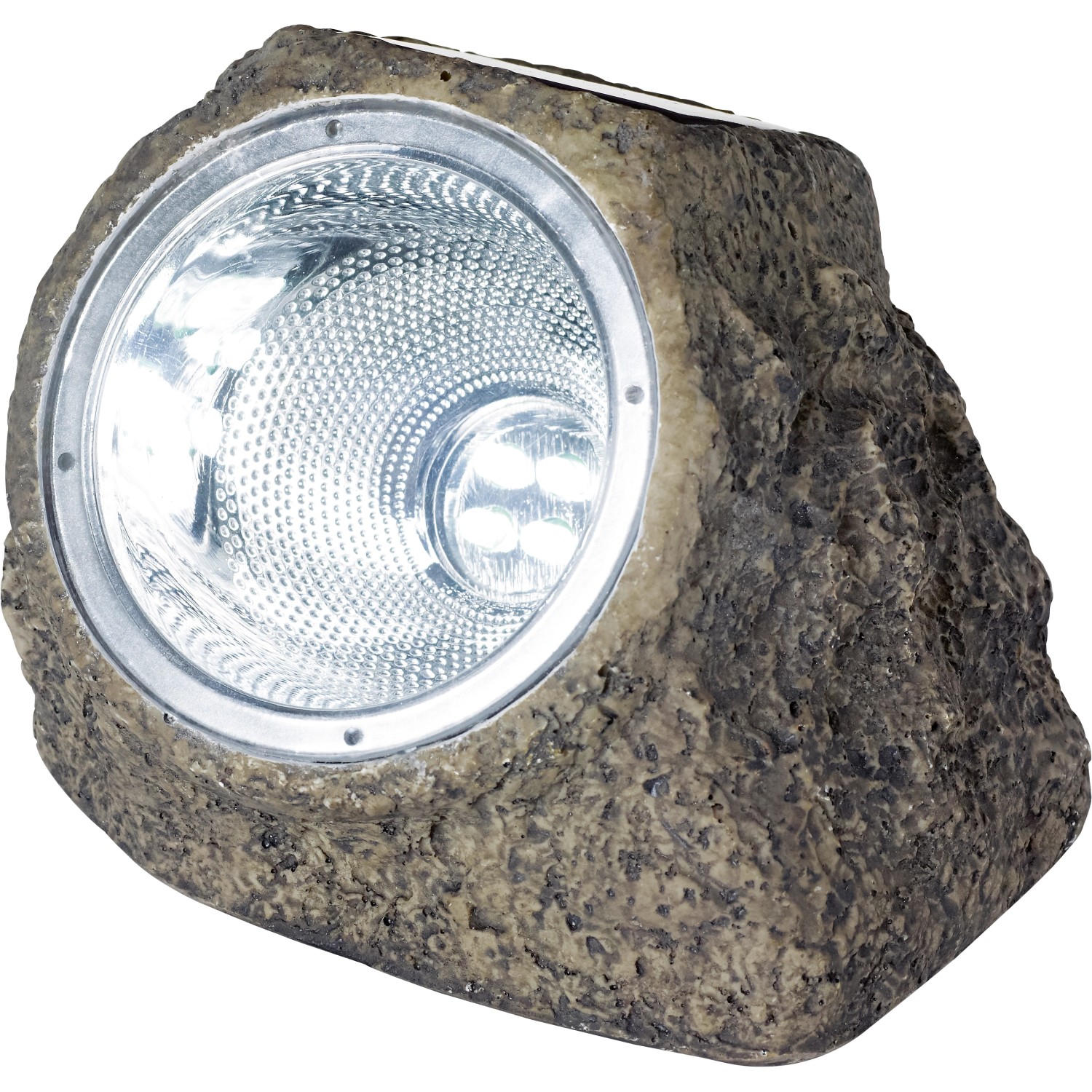 LED-Solarstein Grau