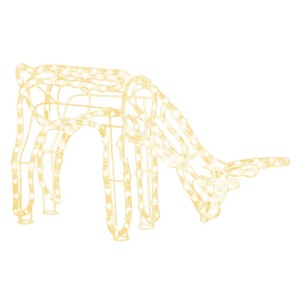 vidaXL LED-Silhouette Rentier Warmweiß 73x31x45 cm 343300