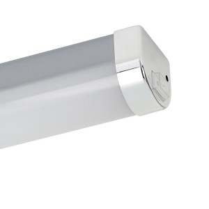 EGLO LED-Spiegelleuchte TRAGACETE 1, silber, 450mm, mit Schalter, neutralweißes Licht.