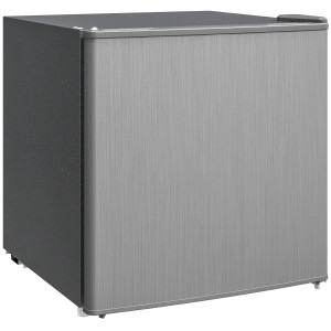 HOMCOM Mini-Gefrierschrank, 35L, grau, freistehend. Kompakte Kühlbox für kleine Räume.