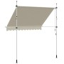 vidaXL Einziehbare Markise Handbetrieben 250 cm Cremeweiß 143695_5