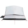 Weißes Furnicato Kuppelzelt für Camping, 215x150x127 cm. Robustes Outdoor-Zelt mit schwarzem Saum.