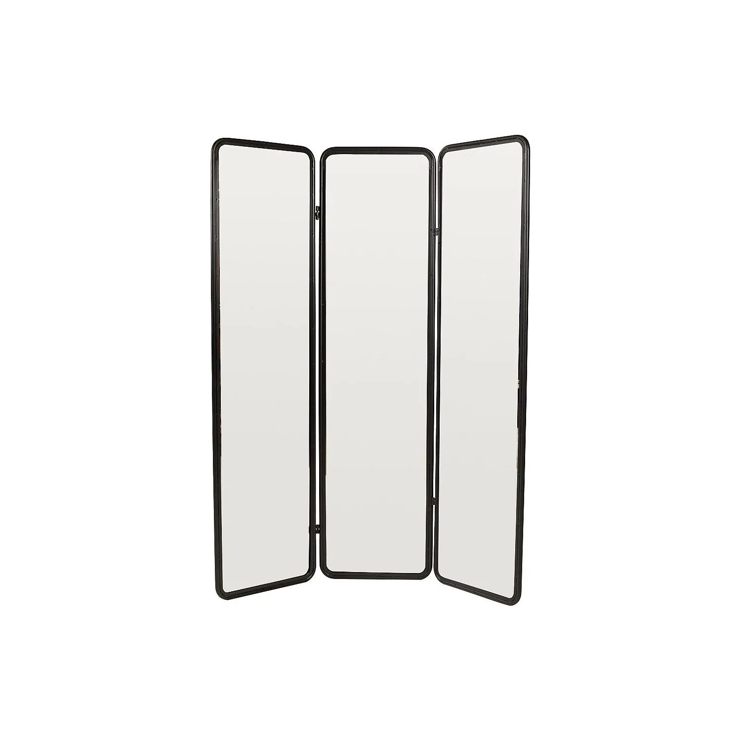 Vente-unique Paravent Miroly Schwarz 146 cm