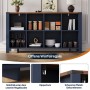 Merax Organizer Regal 140x34x75 cm 8 Staufächer Küche Wohnzimmer Esszimmer_6