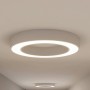 Moderne, weiße LED Deckenleuchte Sharelyn von Arcchio aus Aluminium, ringförmig.