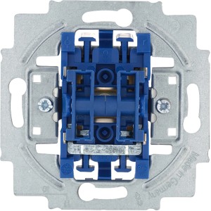BJ Tasterschalter, Metalleinsatz für Unterputzmontage, blau.