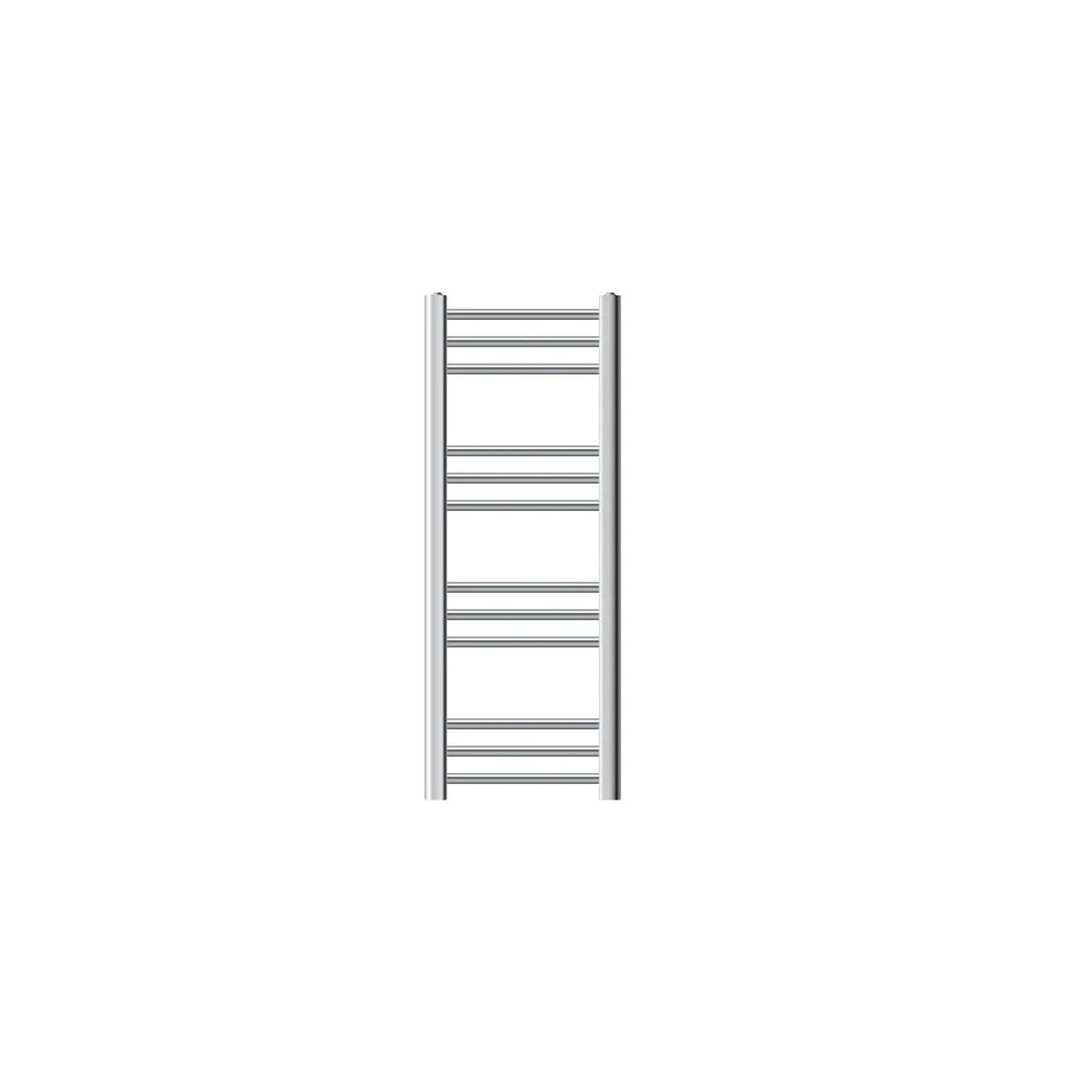 LuxeBath Badheizkörper 300x800mm Chrome Gerade Mit Heizstab 600W
