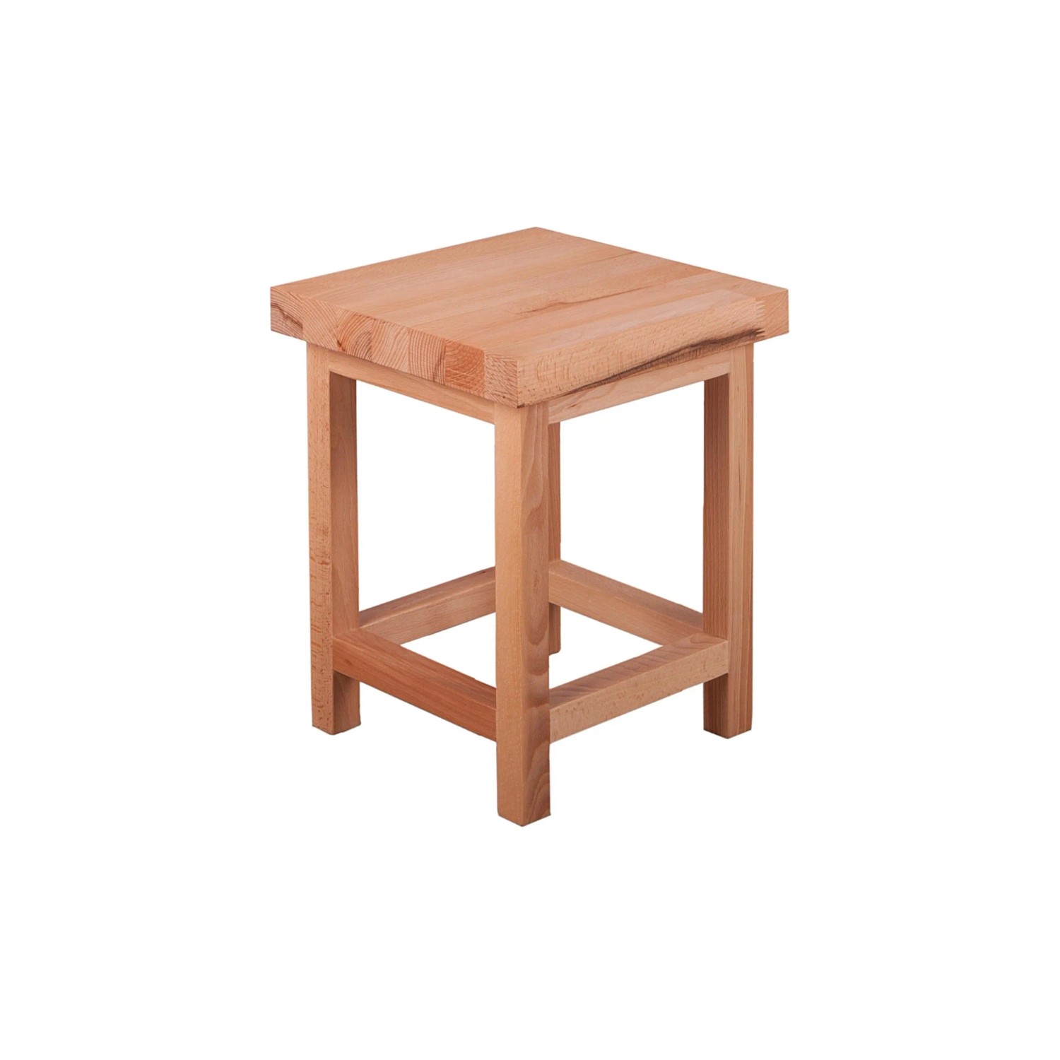 DELUKE Blumenständer SIRI Platte 4cm Buche 30x30x40cm Pflanzenständer Pflanzenregal Pflanzenhocker