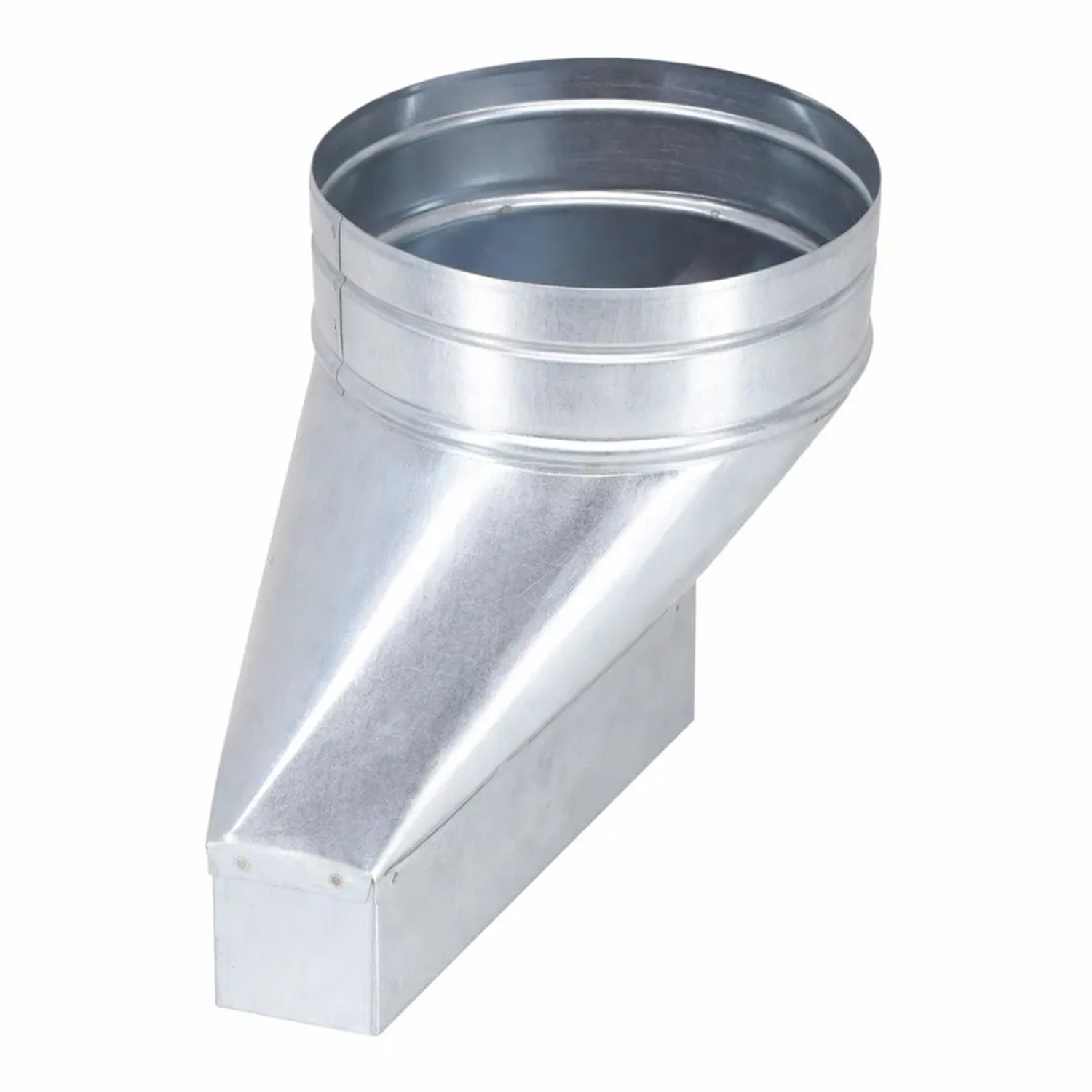 Subtiel Flachkanal Adapter 250 x 50 mm Auf Ø 160 mm Asymmetrisch