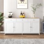 PXloue Sideboard Küchenschrank mit 4 Türen 3 Schubladen fur Wohnzimmer_2
