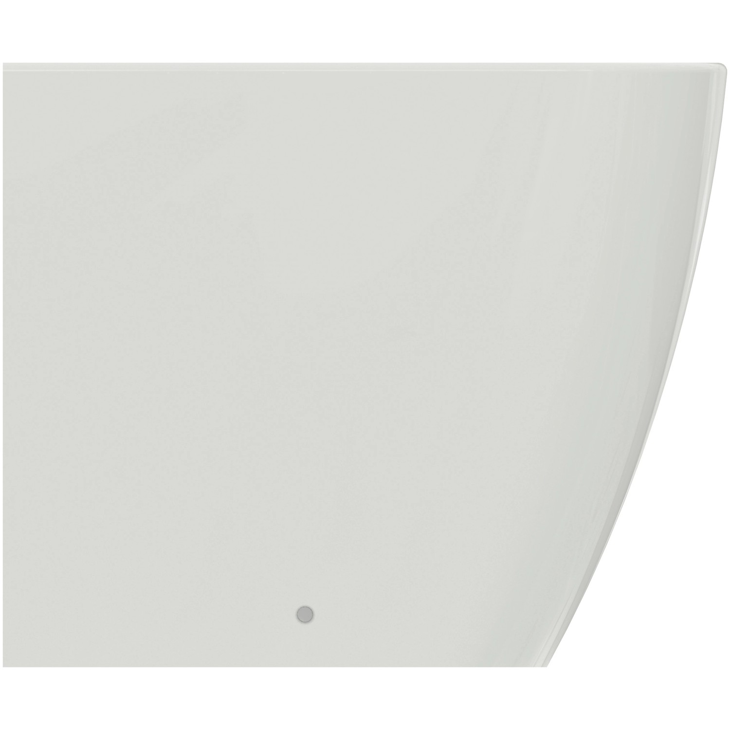 Detailaufnahme des weißen Ideal Standard i.life S Stand-WC mit randloser Spültechnologie.