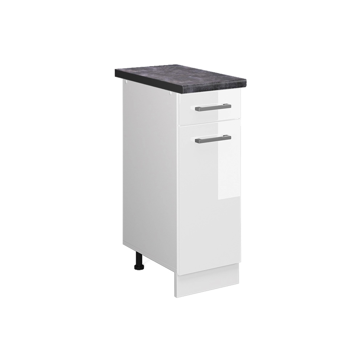 Vicco Küchenunterschrank R-Line Schubladenschrank für die Küche Weiß Hochgl günstig online kaufen