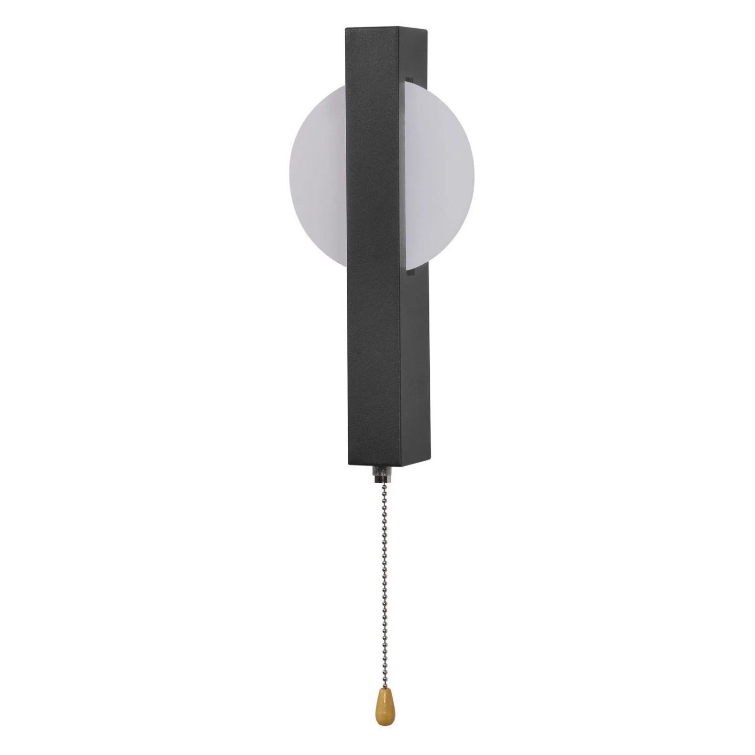 NETTLIFE Led-wandleuchte mit Schalter Schwarze Flurleuchte für den Innenbereich mit Zugschalter Warmweißes Licht 3000 K 6 W