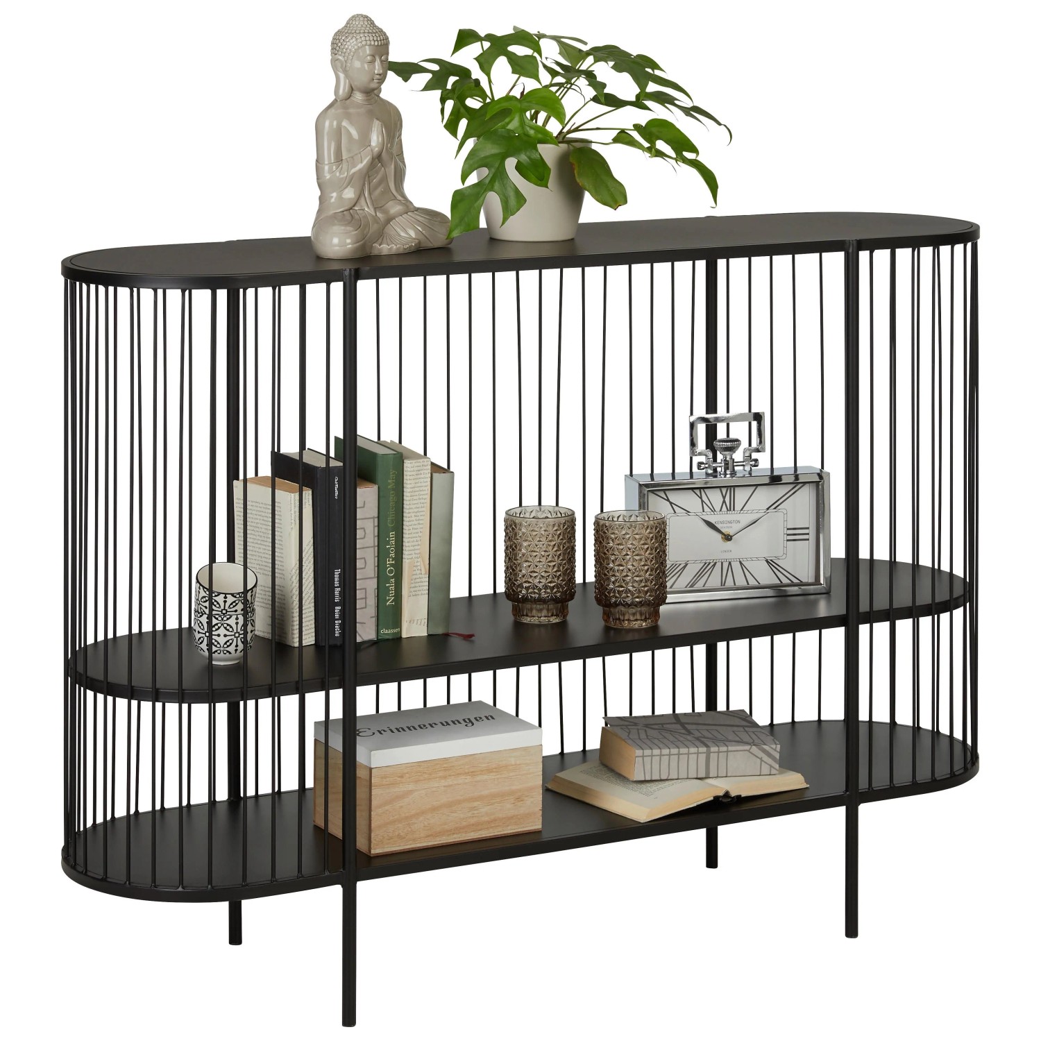 Premium Living Konsolentisch aus Eisen in Schwarz