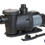 Schwarze Gre Pool-Filterpumpe, selbstansaugend, 3/4 PS, bis 17 m³/h. Ideal für Sandfilteranlagen.