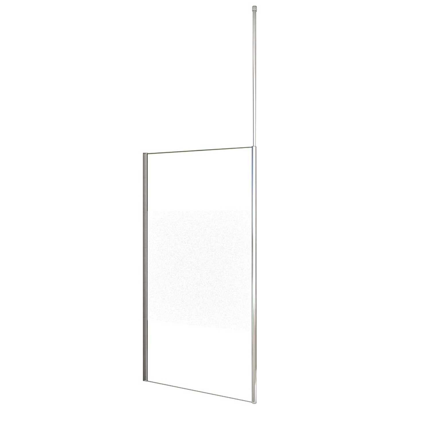 Duschparadies Walk In Dusche 80 x 200cm Duschabtrennung 8mm Nano Glas Seite günstig online kaufen