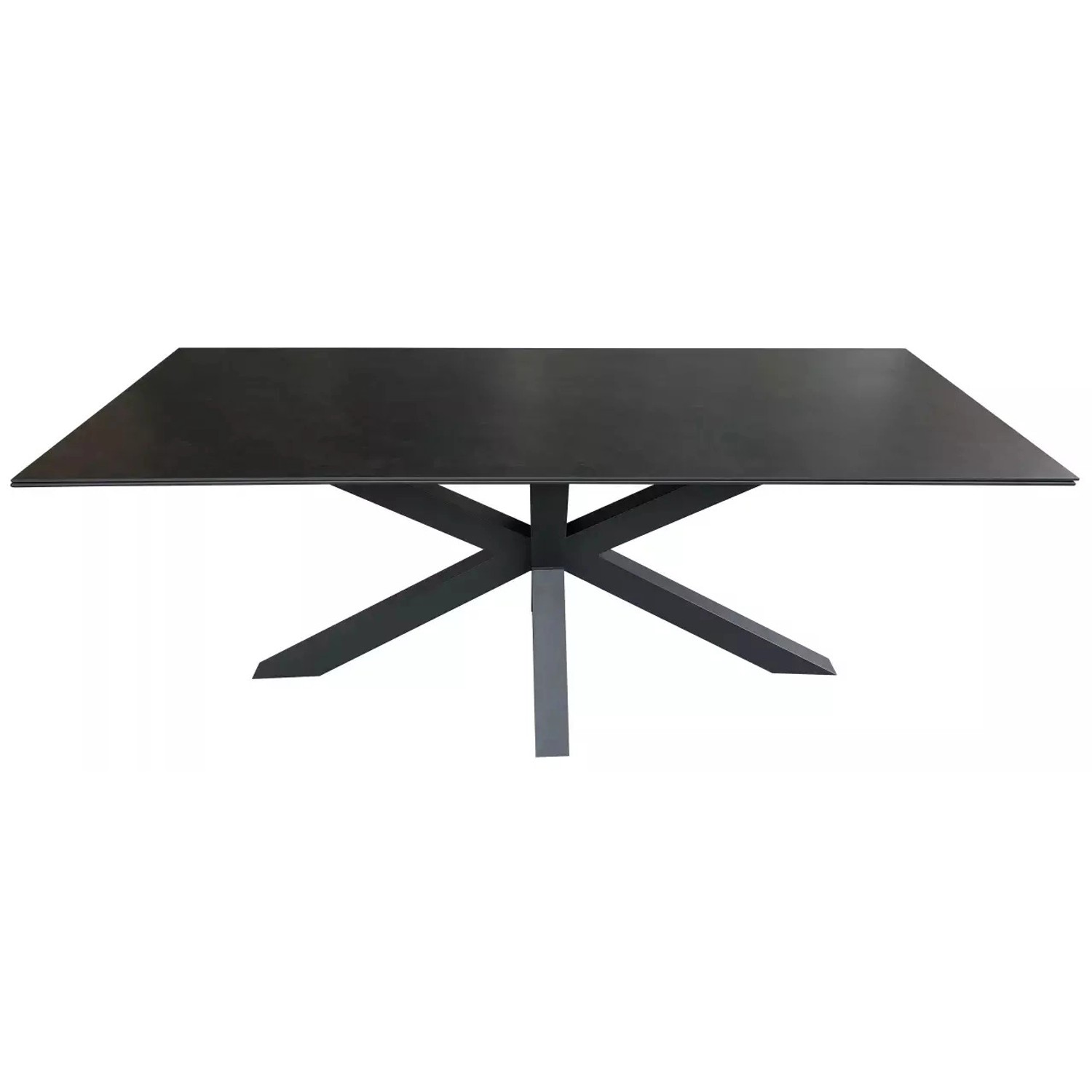 GarWoh Tisch Malaga 200x90cm Dark Grey Aluminium