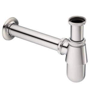 Kronenbach Tassensiphon 5/4 Zoll in Chrom für Duschen.