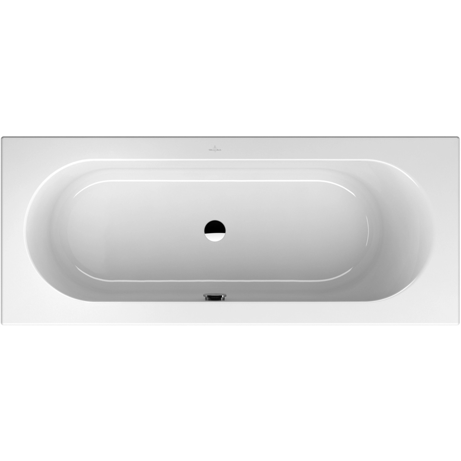 Villeroy & Boch Rechteck-Badewanne Loop & Friends 170 cm x 70 cm rund Alpin