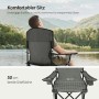 WOLTU Campingstuhl Klappbar Leicht mit Hochlehne Kühltasche Getränkehalter_6