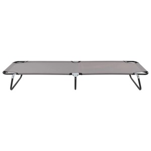 furnicato Klappliege Grau Stahl