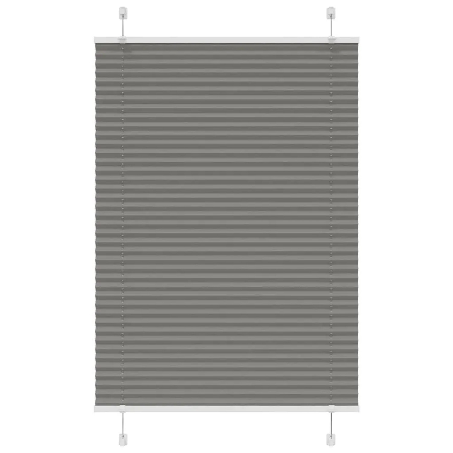 vidaXL Plissee Anthrazit 85x150 cm Stoffbreite 84,4 cm Polyester 4015089 günstig online kaufen