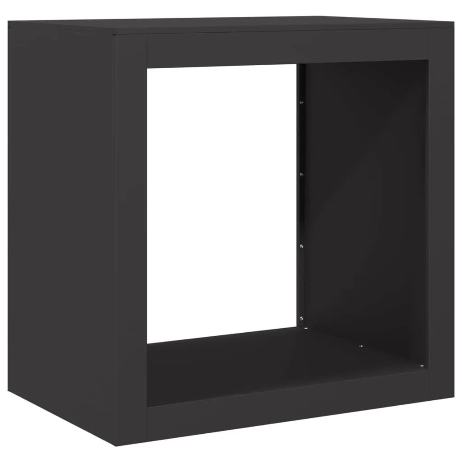 vidaXL Brennholzregal Schwarz 60x40x60 cm Stahl 851003