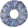 Aufgerollter, transparenter LED-Lichtschlauch, 6 m lang, mit weißen LEDs.