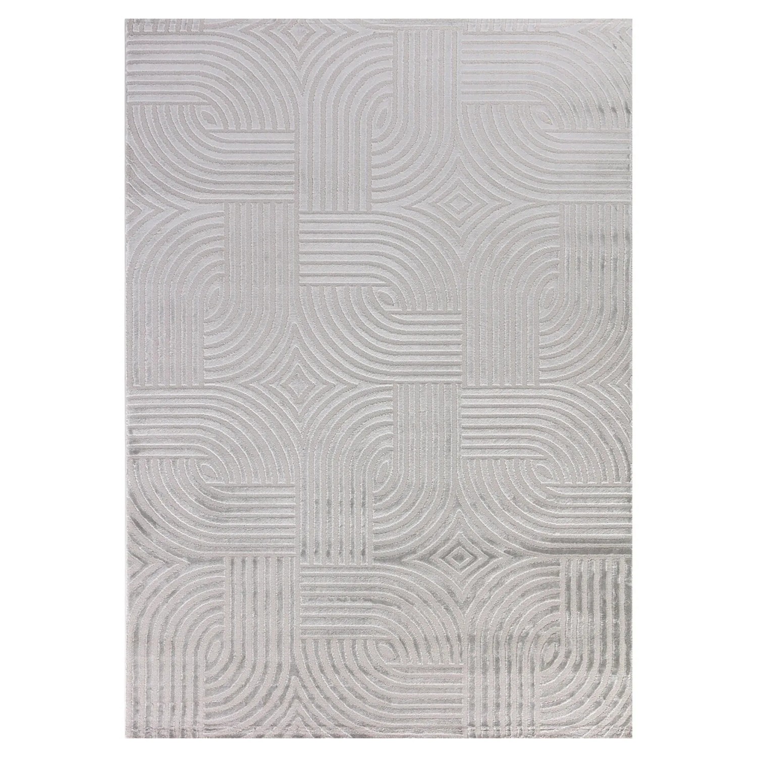 Ayyildiz Kurzflorteppich Sahara 1112 Silber 80 cm x 150 cm
