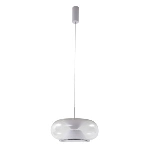 Lucande LED Pendelleuchte Orasa 10020436 Modern in Transparent aus Glas 1-flammig Wohnzimmerleuchte