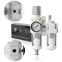 STAHLWERK Wartungseinheit mit Öler, Wasserabscheider und Manometer für Druckluftkompressoren bis 10,5 bar.