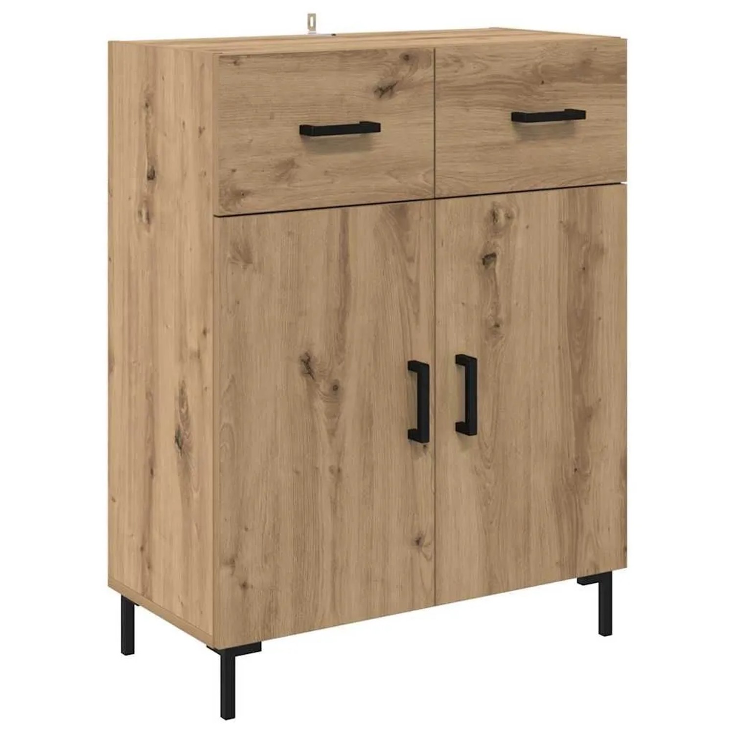 vidaXL Sideboard Artisan-Eiche 69,5 x 34 x 90 cm Holzwerkstoff 882282 günstig online kaufen