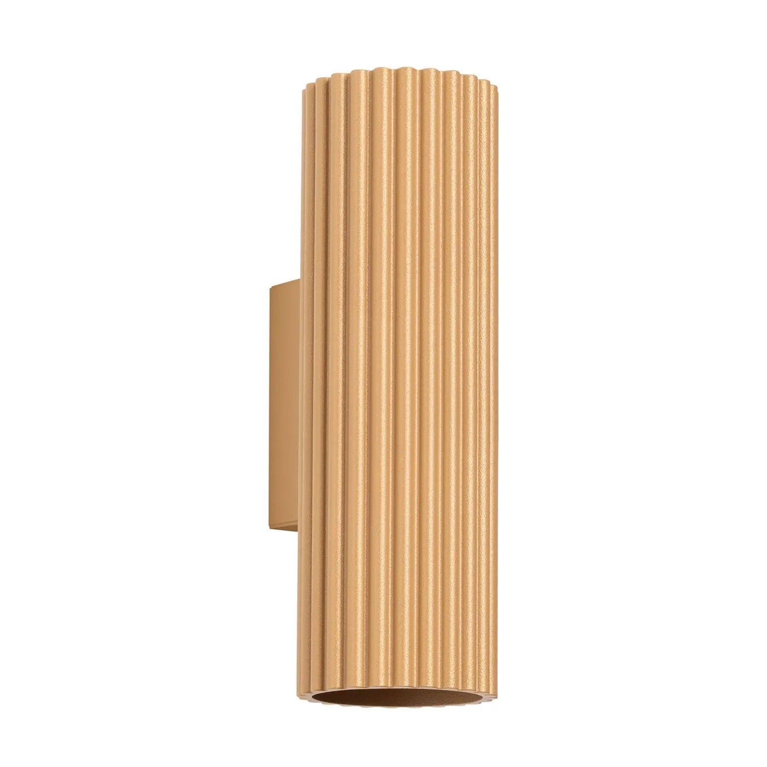 Licht-Erlebnisse Wandleuchte Up Down Innen 20 CM In Gold 2-Flammig GU10 Länglich Modern Aluminium