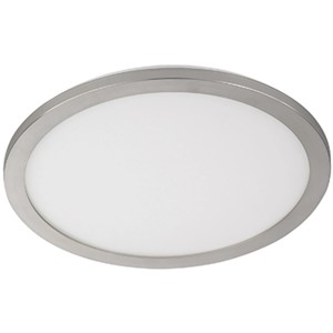 Eckige LED-Deckenleuchte Gotland von Fischer & Honsel in Weiß-Nickel, 20 W, 2600 lm.