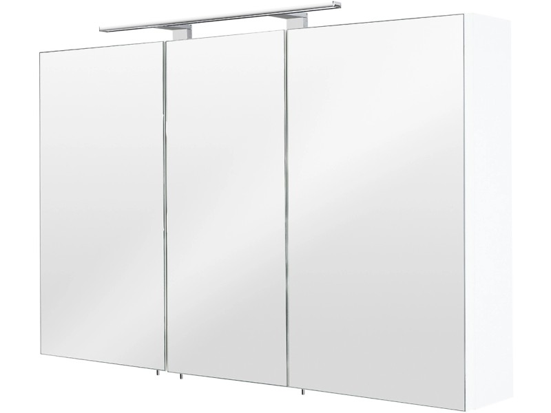 Posseik Spiegelschrank 110 cm Multi-Use Weiß kaufen bei OBI