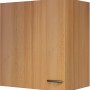 Flex-Well Classic Oberschrank Nano, 50 cm, Buche Nachbildung, Küchen-Hängeschrank mit Griff.