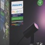 Philips Hue Lily LED-Spot, 1-flammig, schwarz, zur Erweiterung des Hue Systems für den Außenbereich.