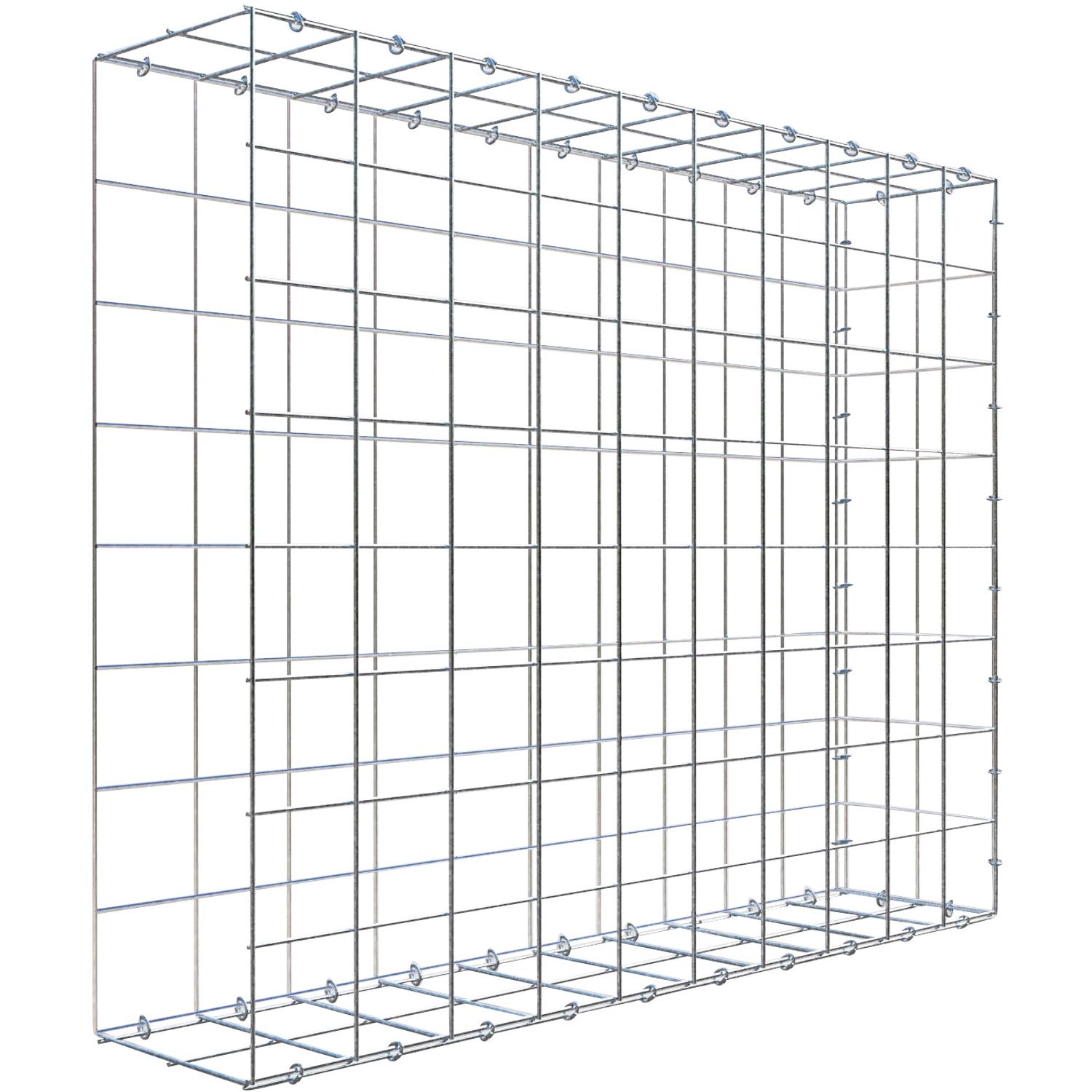 Thumbnail - Gabiona C-Ring-Gabione-Anbaukorb Typ 2 80 x 100 x 20 cm Maschenw 10 x 10 cm