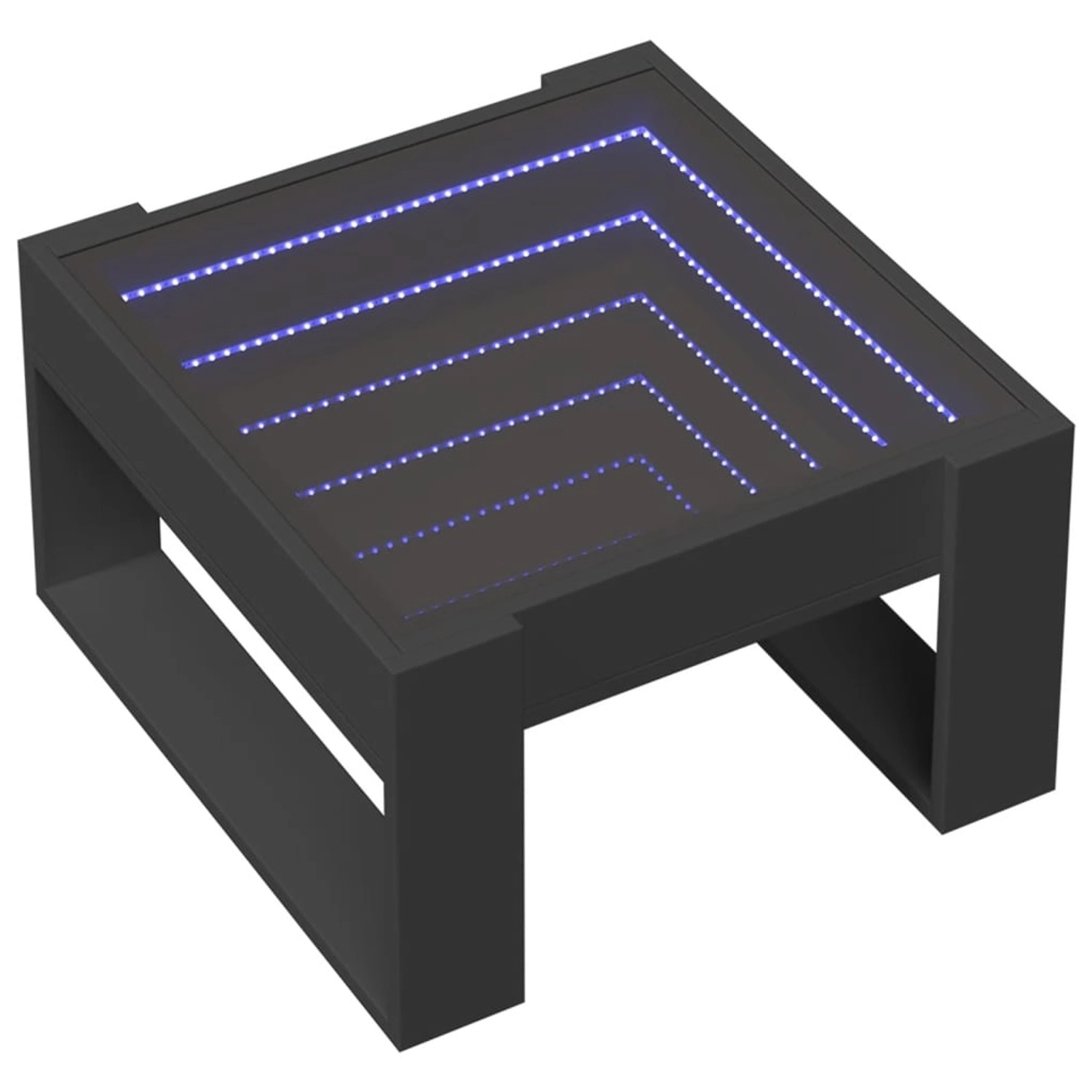 vidaXL Couchtisch mit Infinity-LED Schwarz 50x53x30 cm 847624 günstig online kaufen