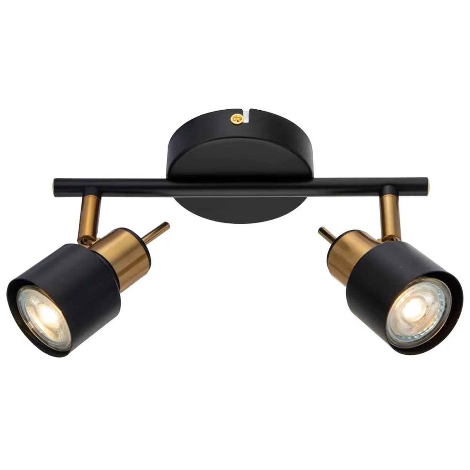 ARTE LAMP Deckenstrahler LED 2 Flammig GU10 Gold Deckenlampe Spots Innen Deckenleuchte Schwenkbar