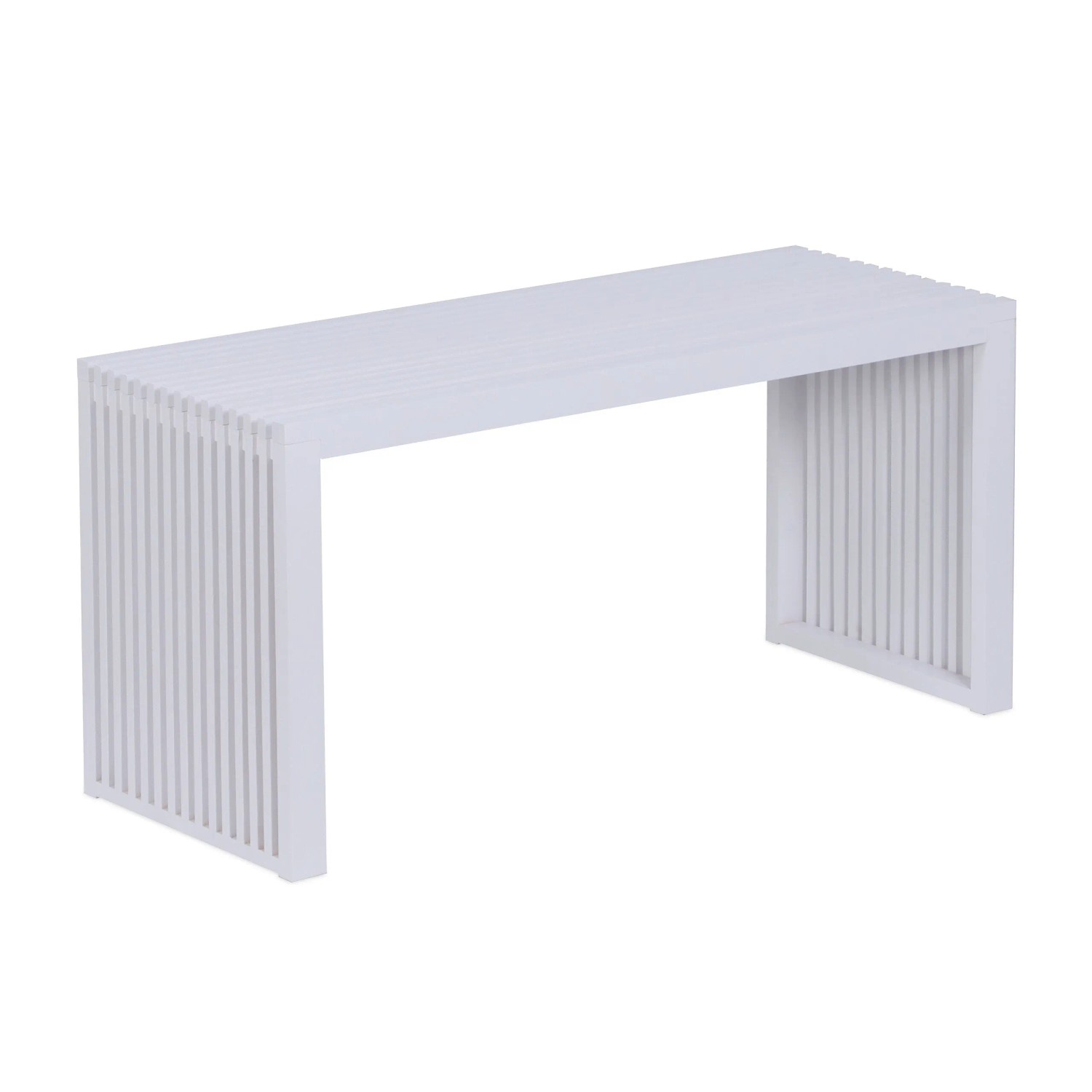Relaxdays Sitzbank Bambus Weiß Rutschfest 43 cm x 90 cm x 33 cm 8,5 kg
