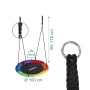 Relaxdays Nestschaukel Stahl Bunt mit Kissen und Griffen ø 100 cm_4