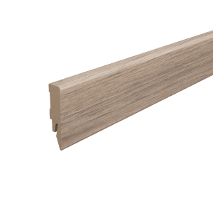 Egger Sockelleiste L503 Kubisch für Fußboden Langley 6 cm Nussbaum Hell