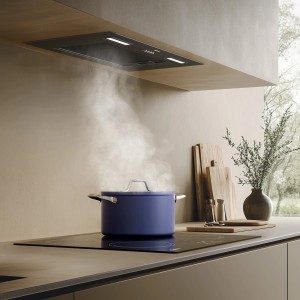 CIARRA Unterbau-Dunstabzugshaube 60cm A+++ über Kochtopf mit Dampf.