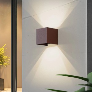 Lindby LED Smart Home Wandleuchte Außen Dara 10020153 Dimmbar Modern in Braun 1-flammig