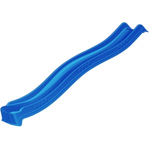 Blaue SwingKing Rutsche, 2,65 m, für Gartenspielgeräte. Geschäumte Ausführung.
